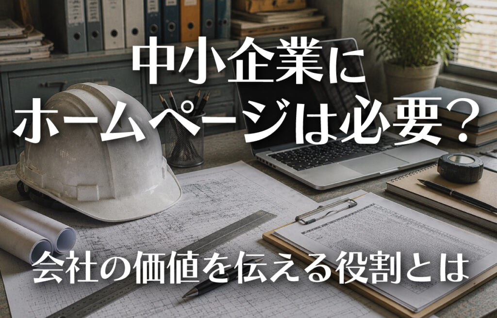 中小企業にホームページは必要？会社の価値を伝える役割とはのイメージ
